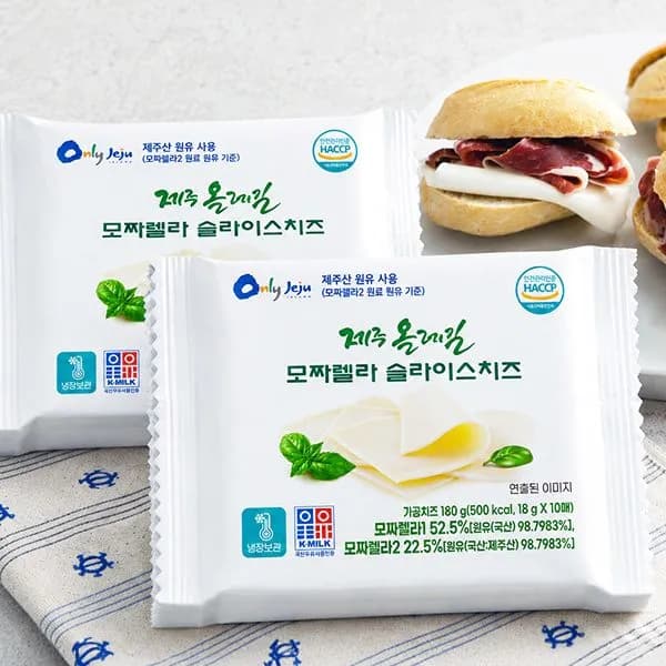 올레길 모짜렐라 슬라이스치즈 18g 10입 1개