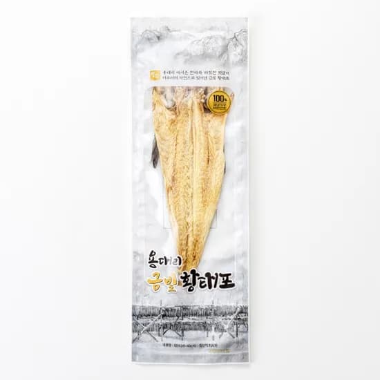 용대리 황태포 자연건조 80g 내외 1마리 2봉