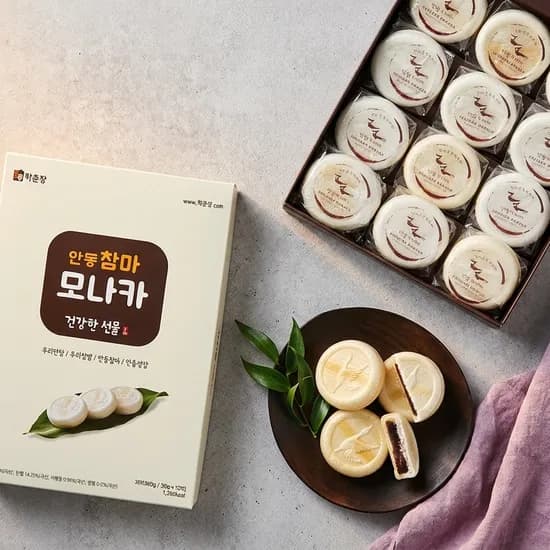 안동 참마 모나카 선물세트 30g 12개입 1개