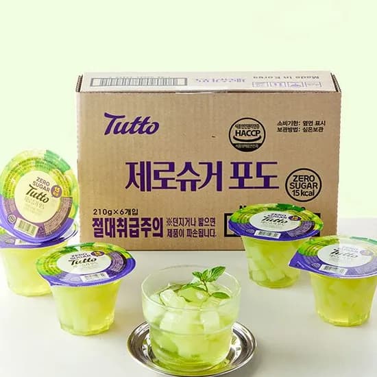 뚜또 제로슈거 포도 210g 1개