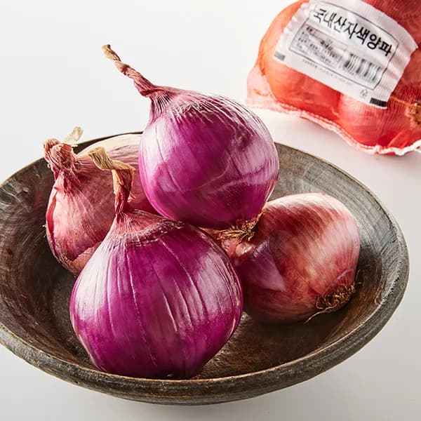국내산 자색양파 1kg 3-6입