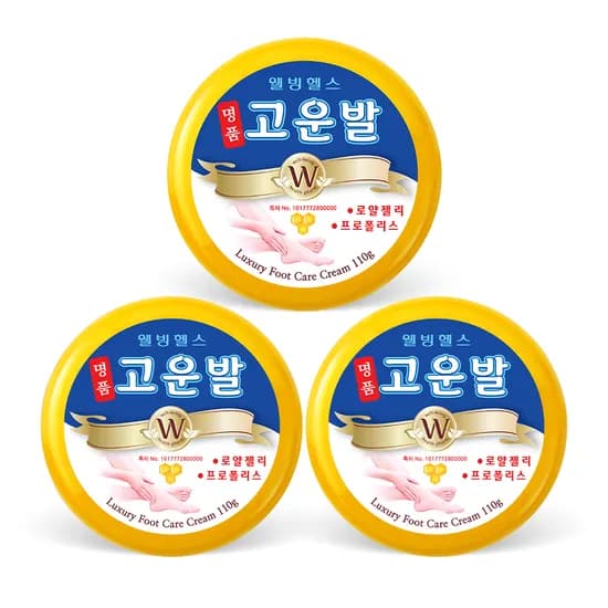 웰빙헬스 고운발 크림 110g 3개