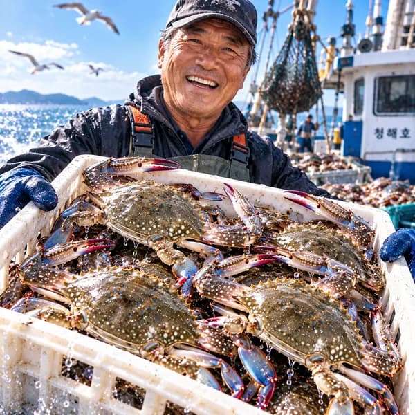 은하수산 국내산 태안 활꽃게 특대 2kg 3-6미 1팩 43,500원