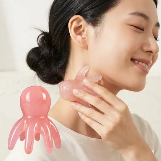 문어 괄사 마사지기 핑크 4.5x6cm 1개