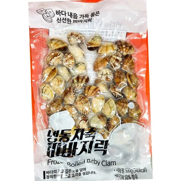 자숙 피바지락 냉동 해물탕용 500g 5개