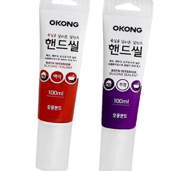오공 핸드씰 투명 실리콘 실란트 100ml 1개