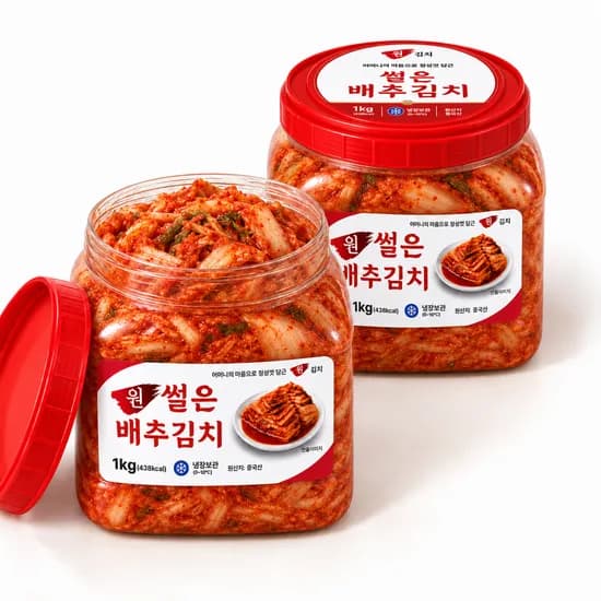 원김치 썰은 배추김치 1kg 2개