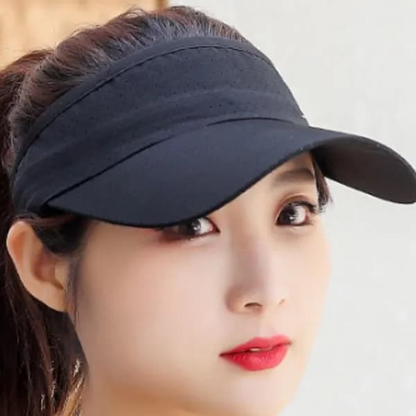 남여 공용 햇빛 자외선 차단 야구 골프 선바이저 선캡 화이트 FREE 1개