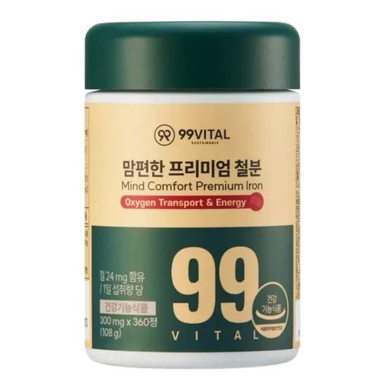 99바이탈 맘편한 철분 360정 1개