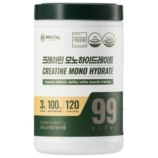 99VITAL 크레아틴 모노하이드레이트 360g 1개