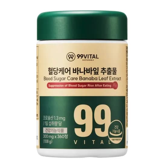 99VITAL 혈당케어 바나바잎 추출물 360정 1개