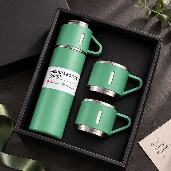 진공 보온보냉 텀블러 머그컵 3P 세트, 민트+민트, 500ml, 1세트