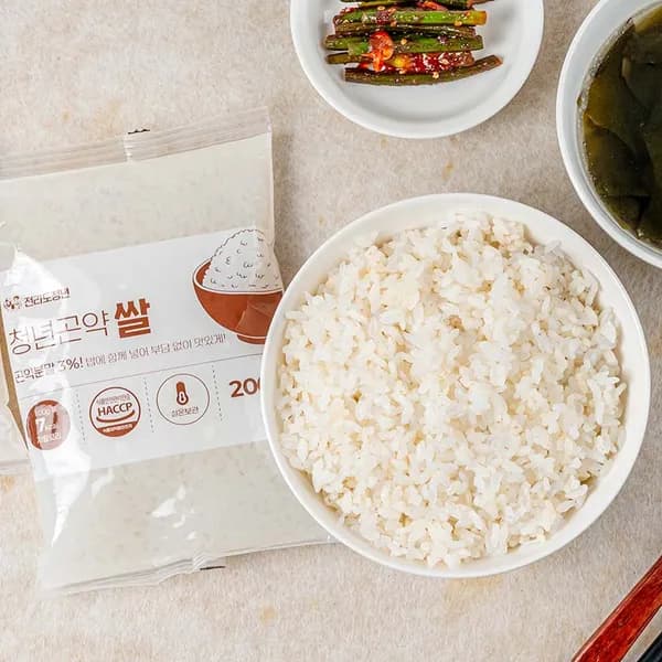전라도청년 가벼운 한끼 곤약미 청년곤약쌀 200g 5봉
