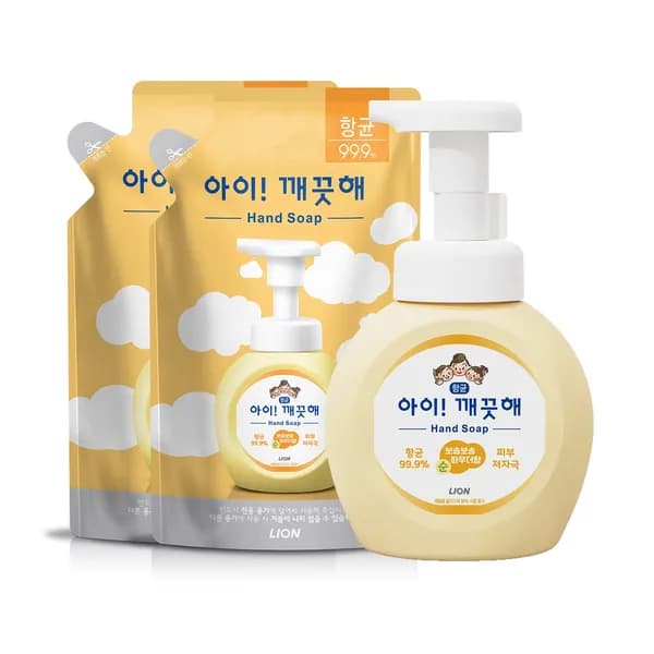 아이깨끗해 핸드워시 순 250ml 1개 + 리필 200ml 2개