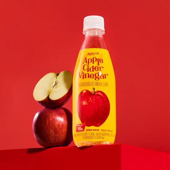 제로아워 알파시디 애사비 사과맛 제로슈거 350ml 24개