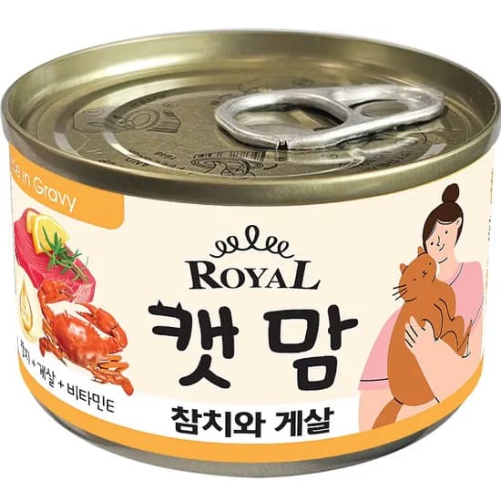 로얄 캣맘캔 고양이 게살 캔 160g 24개입 16,900원
