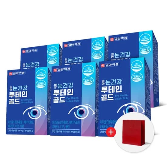 일양약품 눈건강 루테인 골드, 30캡슐, 6개