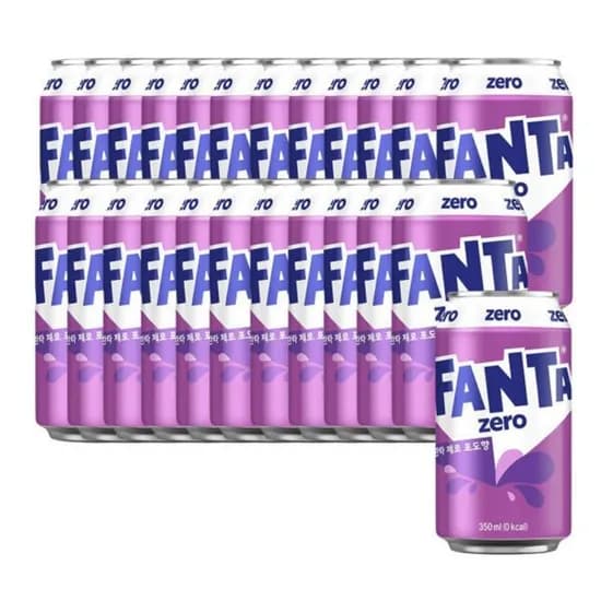 환타 제로 포도 350ml 24개