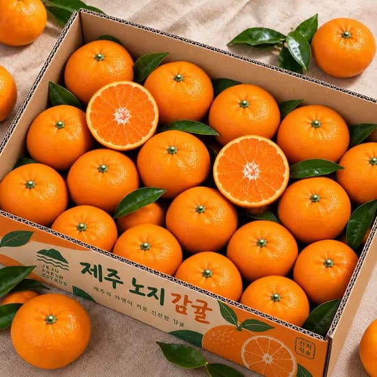 제주 햇 감귤, 로얄과, 5kg, 1박스
