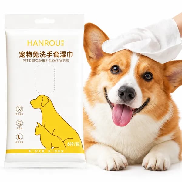 온스테이 강아지 고양이 일회용 장갑티슈 6매입 1팩 5,100원