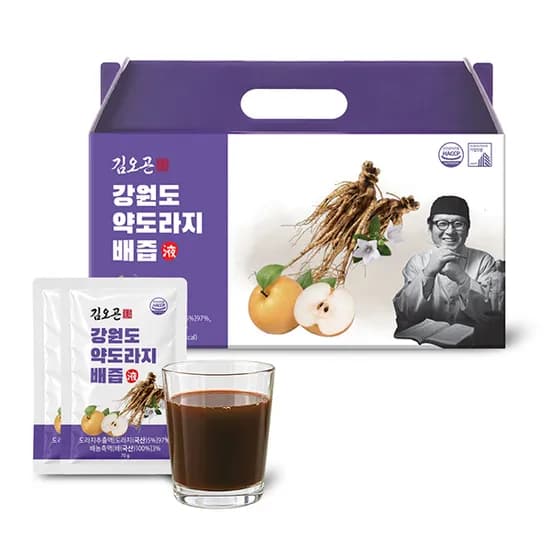 강원도 약도라지 배즙 70g 30포 1팩 13,400원