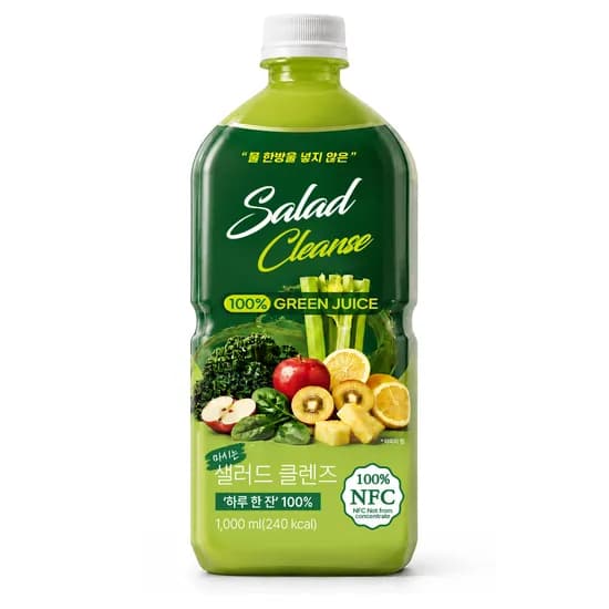 아티리브 NFC 그린 밸런스 샐러드 케일 주스 1000ml 2병