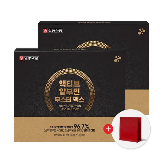 일양약품 액티브 알부민 부스터 맥스, 20g, 30포, 2개