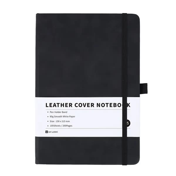 어니우니 다이어리 노트 하드커버 A5 블랙 1권 5,900원