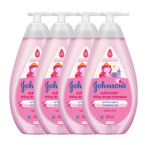 존슨즈 액티브 샤이니 샴푸 500ml 4개 49,900원