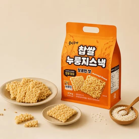꿀이구마 찹쌀 누룽지스낵 414g 2개