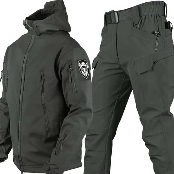 겨울 융기모 전술복 세트 블랙 M(31-32) 블랙벨트 1세트