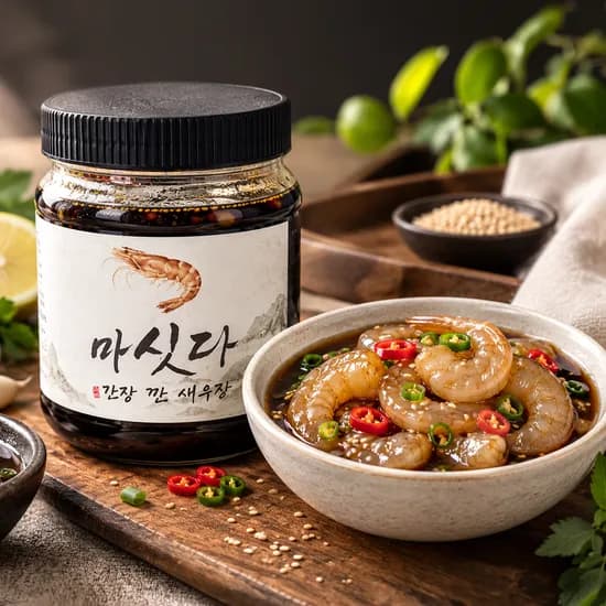 마싯다 간장 깐새우장, 1kg, 1개