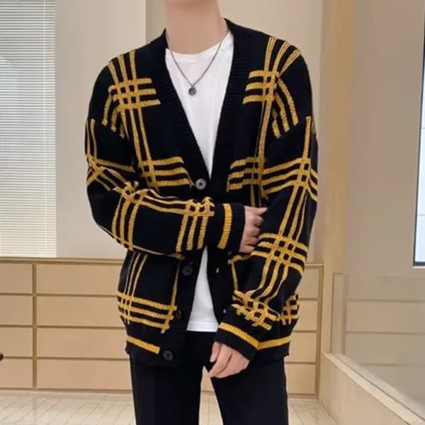 클래식 모던 가디건 네이비 3XL