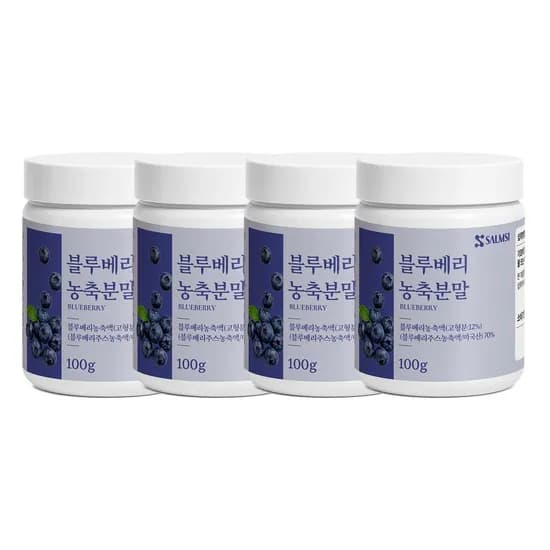 살므시 블루베리 농축분말 300g 4개
