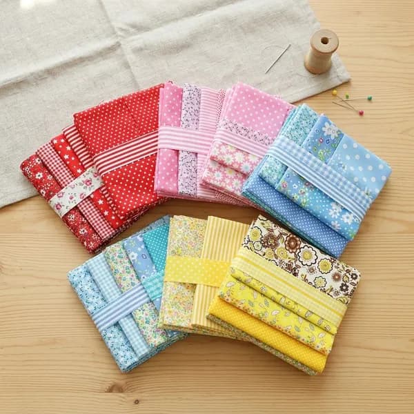조각원단 핑크 25x25cm 7장 1세트