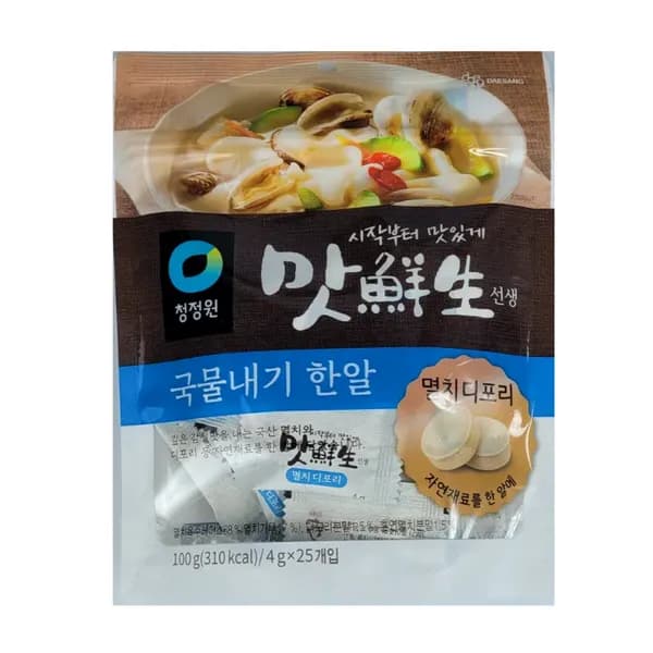 청정원 맛선생 멸치디포리 국물내기 한알 100g 3개