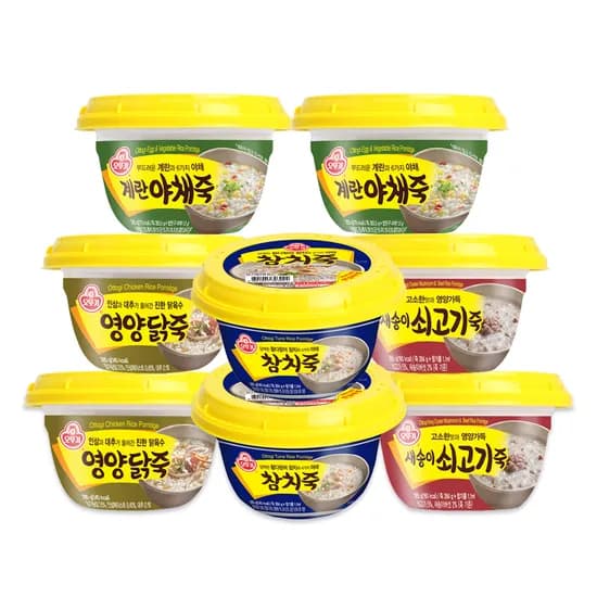 오뚜기 새송이쇠고기죽 2개 외 3종 285g 1세트
