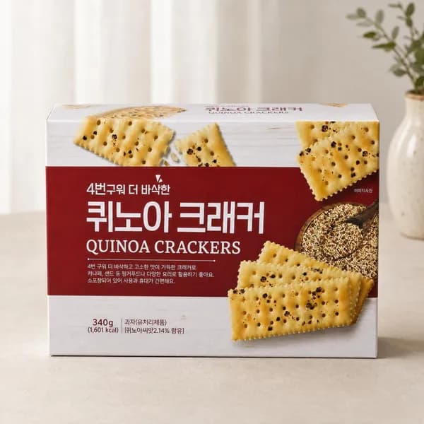 퀴노아 크래커 340g 4개 12,860원