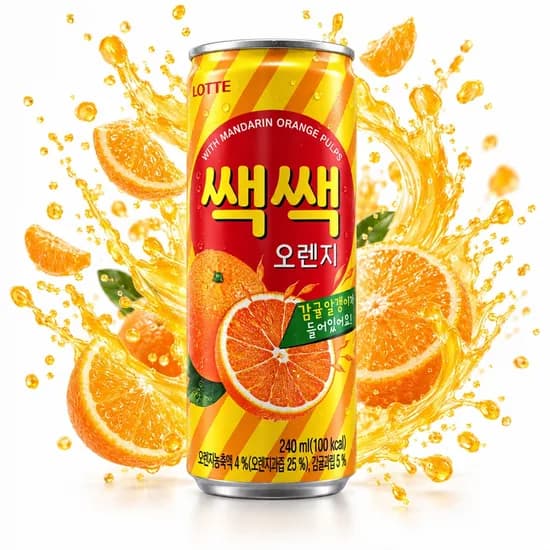 롯데칠성 쌕쌕 오렌지 240ml 30개 13,900원