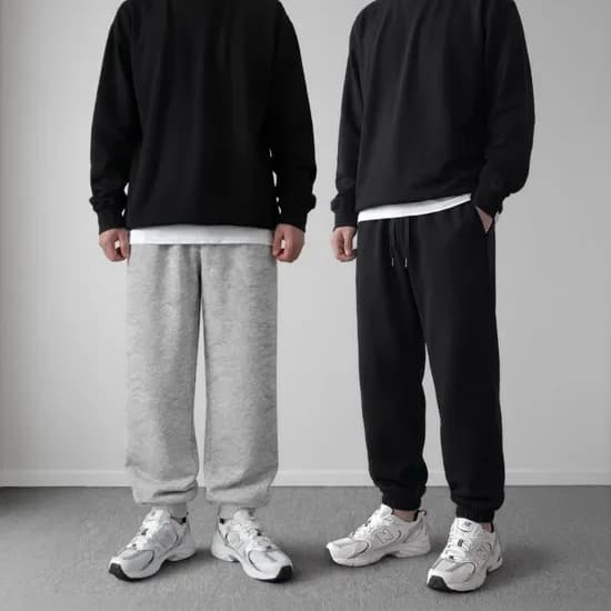 앤라인 남여공용 트레이닝 조거팬츠 블랙 그레이 L 2개