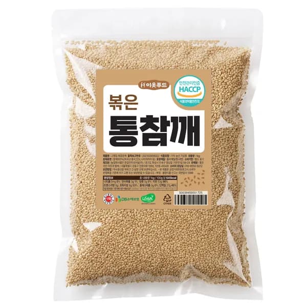이웃푸드 볶은 통참깨 1kg 10,900원