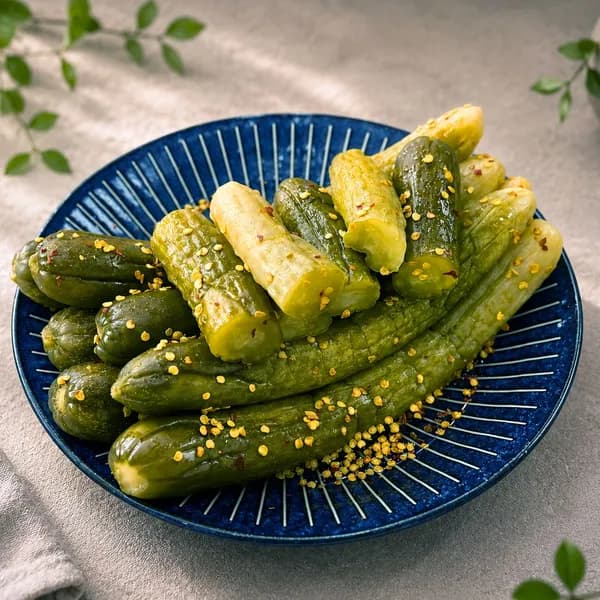 담찬 고추씨 팍팍 넣은 국내산 오이지 1kg