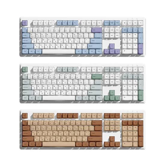 로이체 충전식 저소음 RGB 풀배열 멀티페어링 블루투스 무선 키보드 RK-G4000 그린 1개