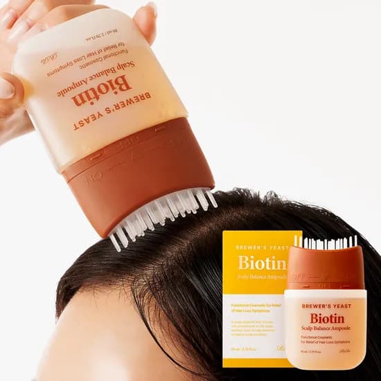 리르 탈모완화 맥주효모 비오틴 스칼프 밸런스 앰플 80ml 2개