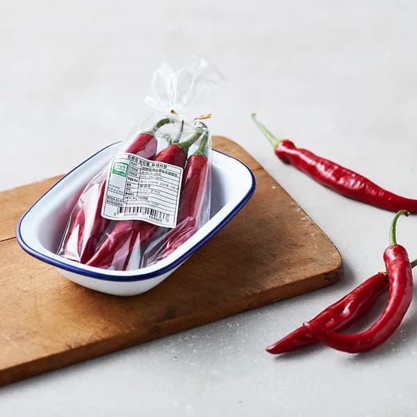 무농약 홍고추 100g 1개 3,590원