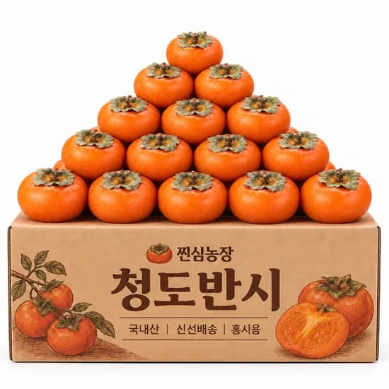 씨없는 청도 반시 홍시 2.5kg 1박스