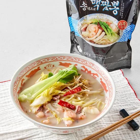 송쉐프 백짬뽕 밀키트 820g 1개