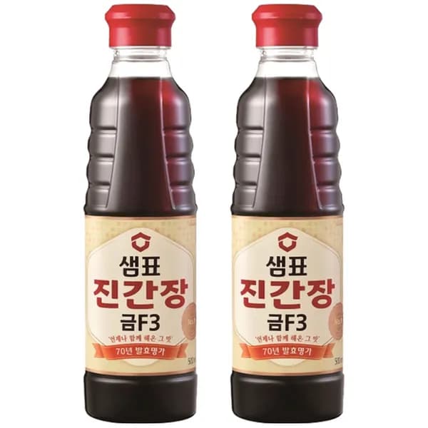 샘표 진간장 금F3 500ml 2개 8,000원