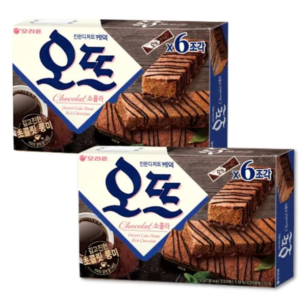 오리온 오뜨 쇼콜라 치즈 6조각 150g 2개