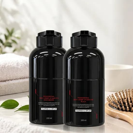 유유제약 탈모 완화 염색샴푸 흑색 200ml 1개